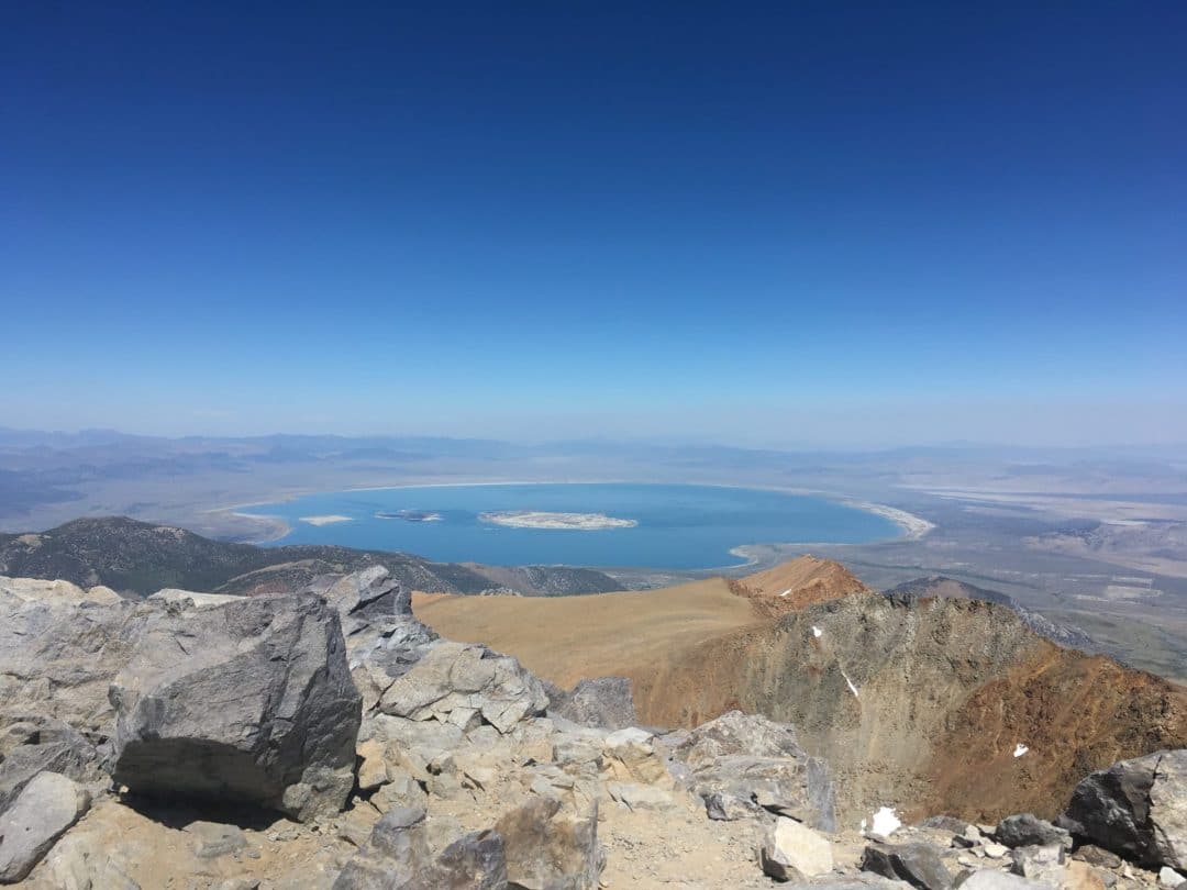 View of Mono Lake from the Summit of Mt. Dana