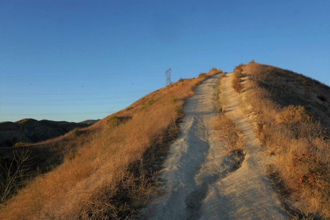 A Section of the Upper Trail in Haskell Canyon Open Space in Santa Clarita, California