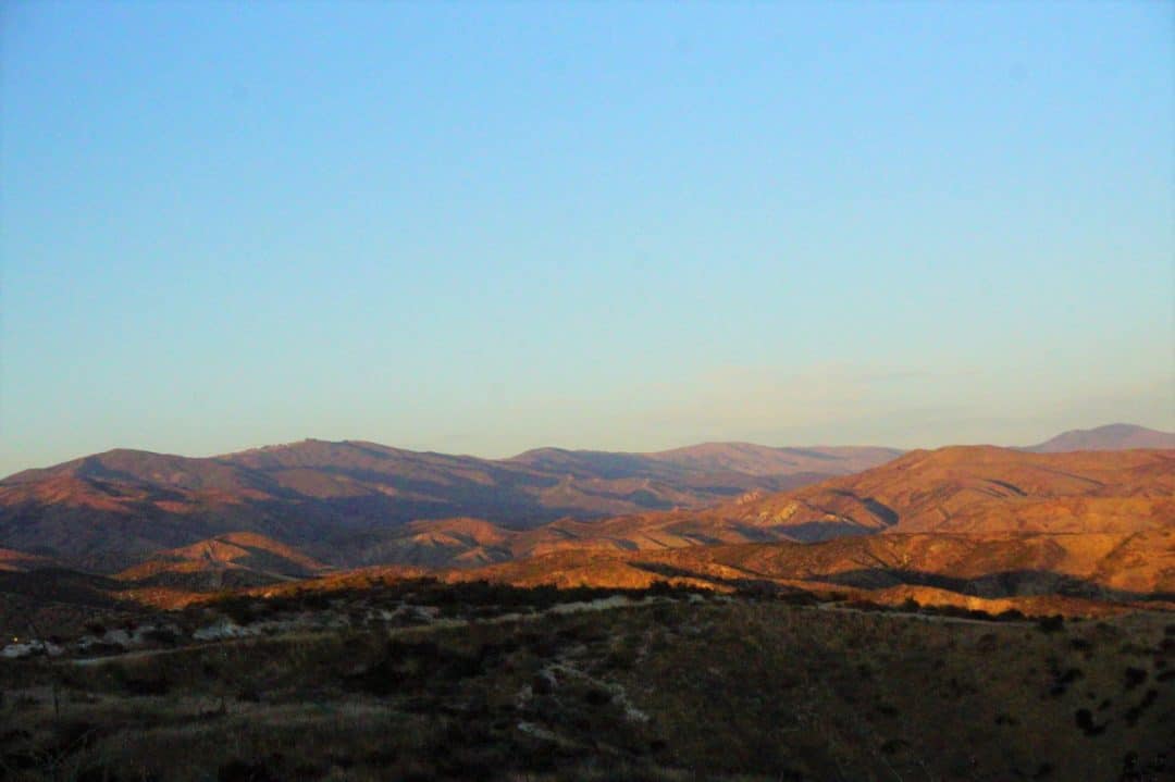 Looking Towards Bouquet Canyon in the Angeles National Forest From the Haskell Canyon Open Space Hiking Area in Santa Clarita California