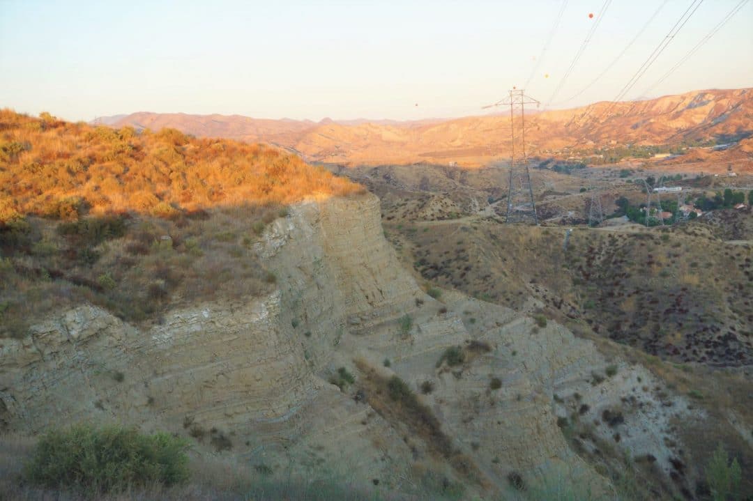 A Cliff Side in the Haskell Canyon Open Space in Santa Clarita, California
