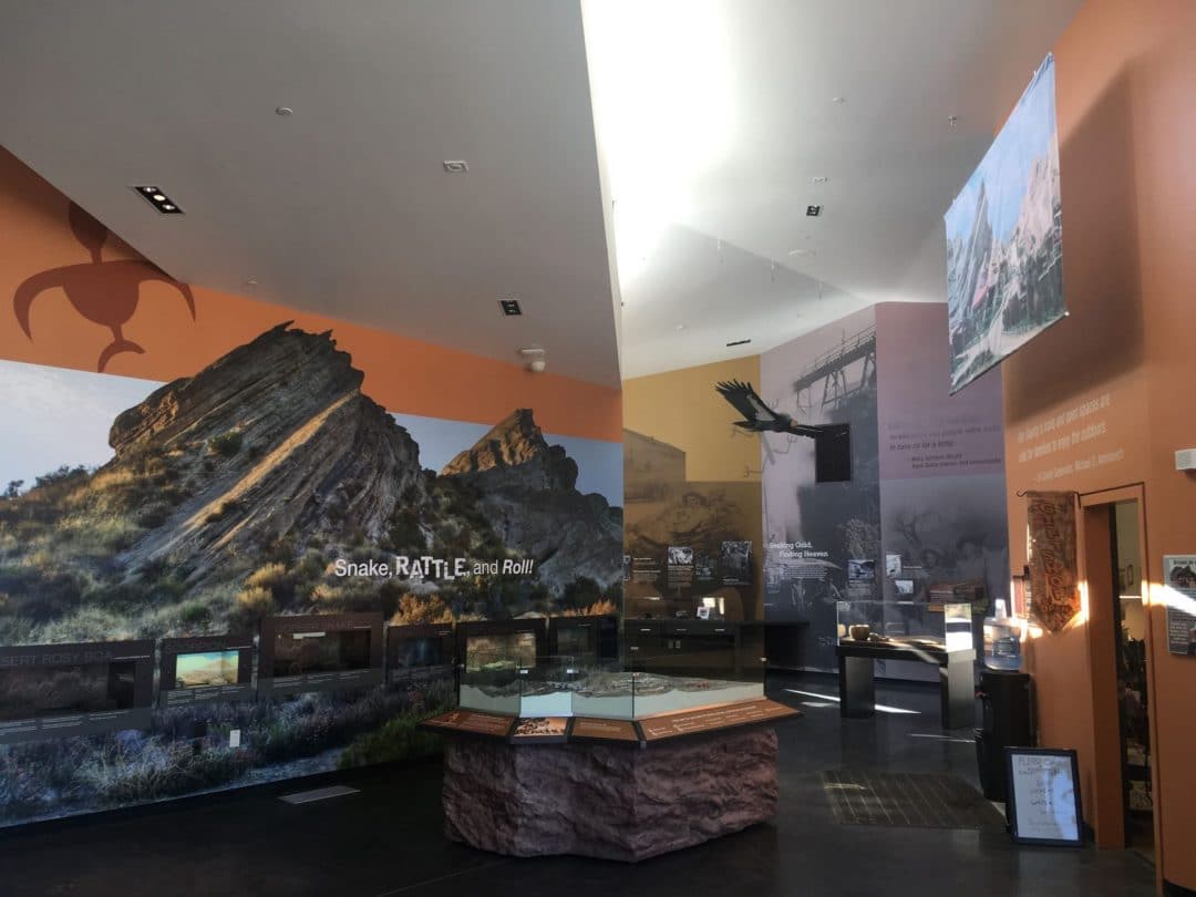 An Interior View of the Interpretive Center at Vasquez Rocks County Park in California