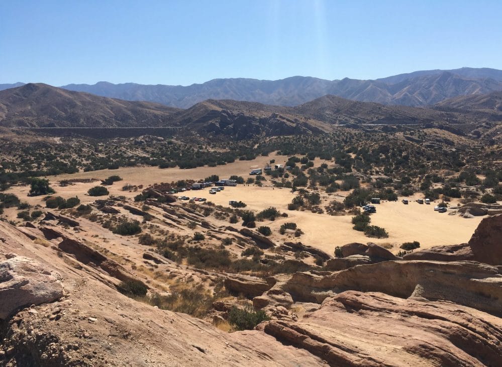 A Hollywood Film Production Taking Place at Vasquez Rocks in California