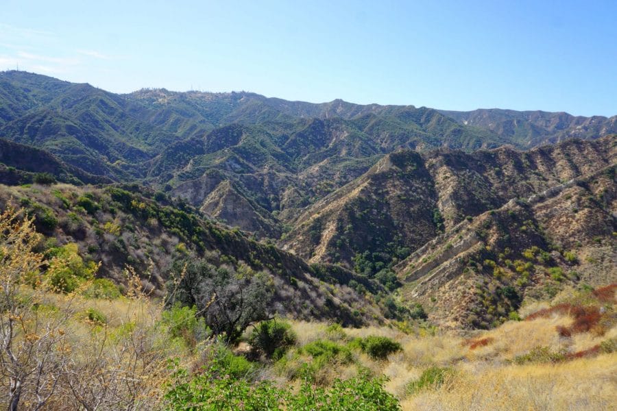 View of the Santa Susanna Mountain from the Towsley Canyon Loop Trail Near Santa Clarita, California