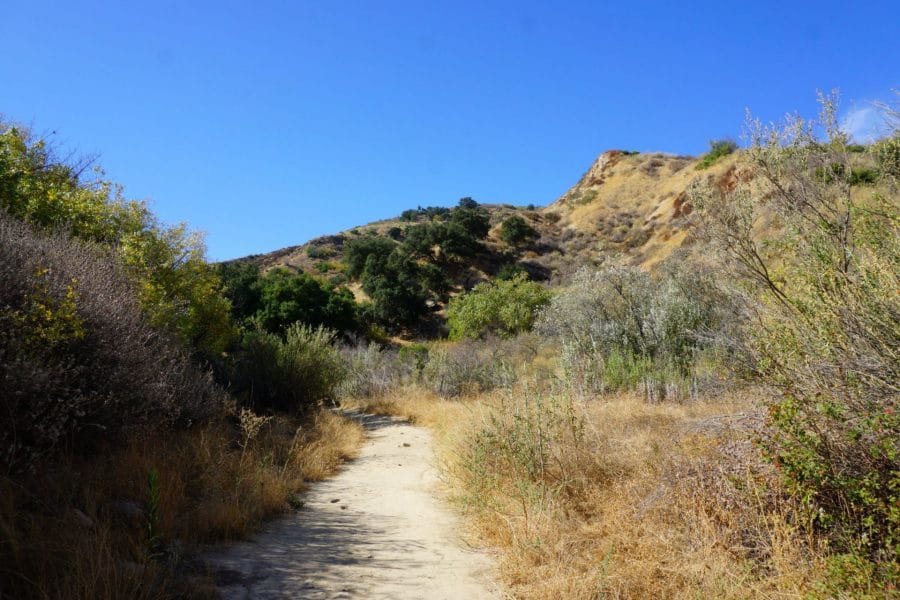 The Beginning of the Towsley Trail near Santa Clarita, California