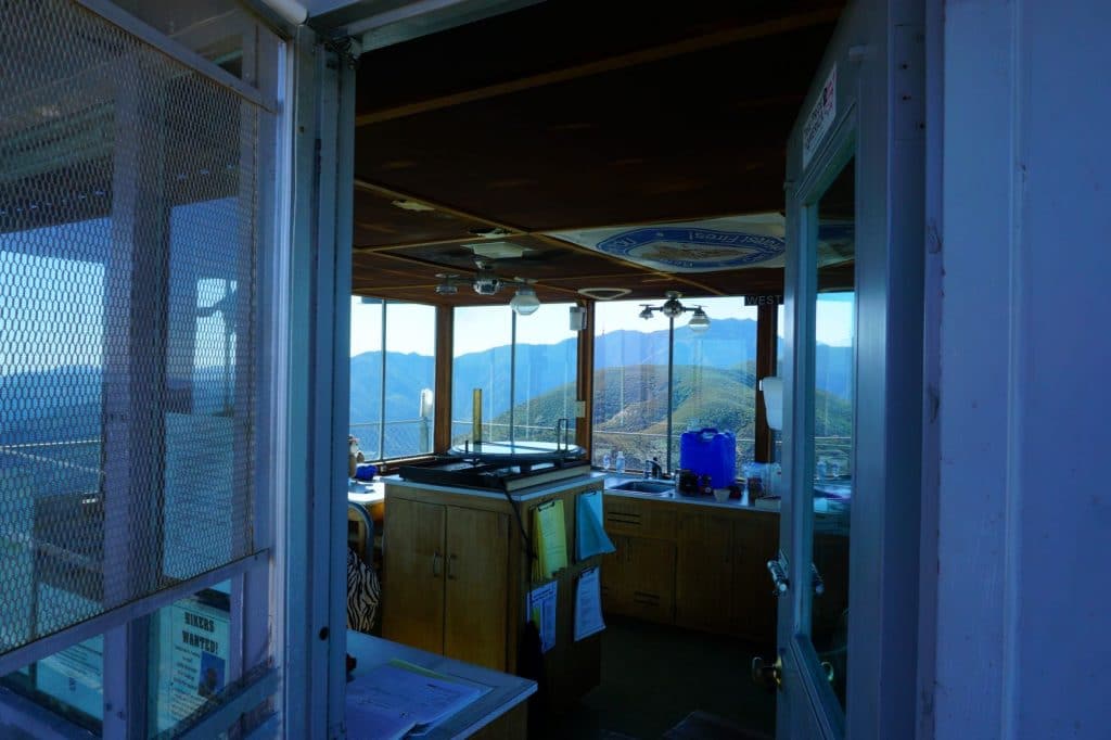 Interior View of the Slide Mountain Lookout Tower