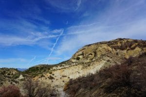 View of a Large Cliff in Elsmere Canyon