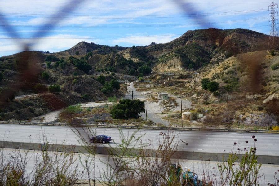 Remains of the old Newhall Refinery, as seen from Elsmere Canyon