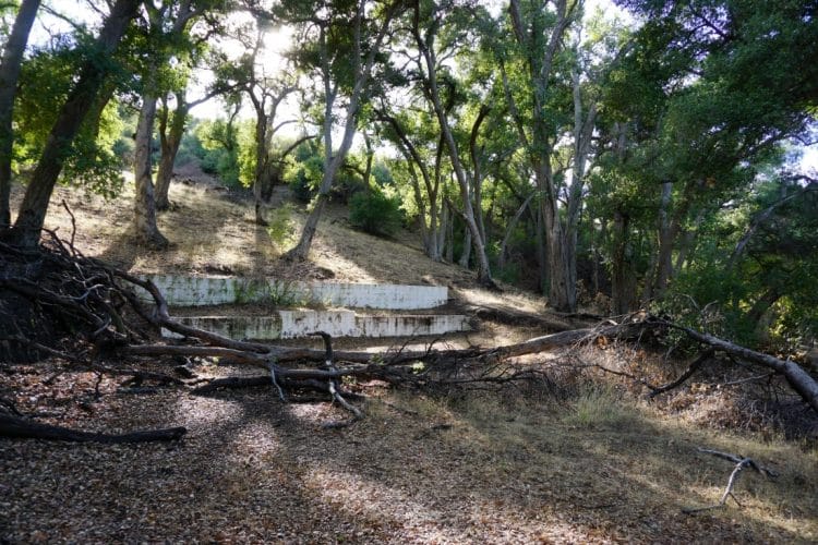 Old Foundations in Whitney Canyon near Santa Clarita, California