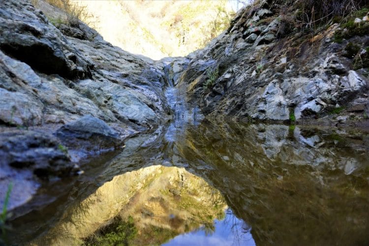 A Rock Pool in Upper Whitney Canyon, in Santa Clarita, California