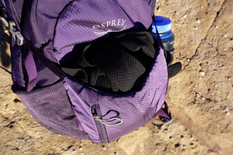 The Front Pocket of the Osprey Daylite Plus