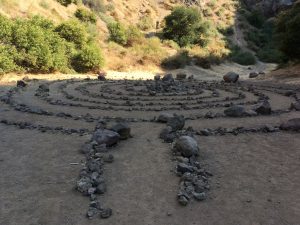 A rock labyrinth at the Bronson Canyon Caves in Hollywood